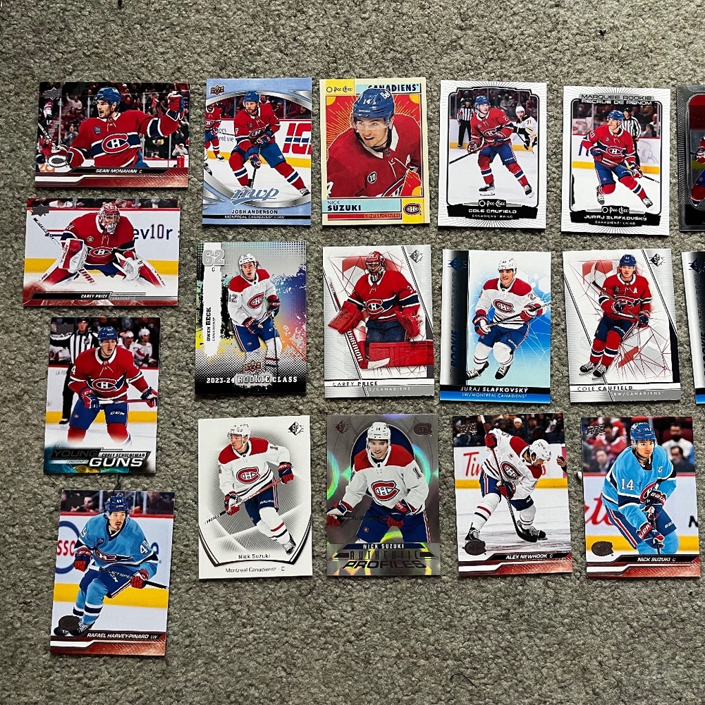 Variety of Montreal Canadians NHL Trading Cards